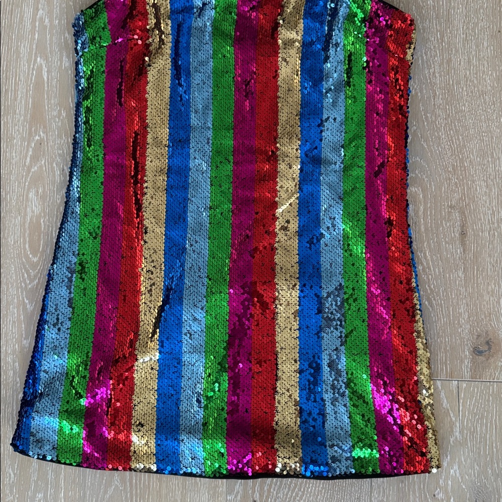 Forever 21 Sequin Colorful Camisole Mini Dress - Picture 2 of 4